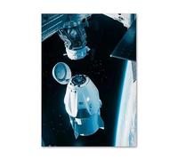 WSJIJY Impression sur Toile Astronaute Fusée Planète Murale Art Mural Toile Peinture Astronomie Affiches Et Impressions Photos Salon Décoration Intérieure Cadeau 15X20Cm sans Cadre