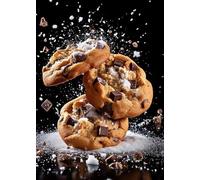 WSJIJY Impression sur Toile Classic Afternoon Tea Delicious Coffee Croissant Doughnut Food Poster Canvas Paintings Wall Art Pictures Cafes Home Decor 50X70Cm No Frame