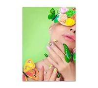 WSJIJY Impression sur Toile Coloré Nail Art Mode Toile Peinture Nordique Affiches Impressions Art Mural Moderne pour Les Magasins De Beauté Décoration Intérieure 15X20Cm sans Cadre