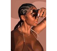 WSJIJY Impression sur Toile Fashion Girls Hairstyle Hair Salon Posters and Prints Canvas Printing Modern Wall Art Picture for Barber Shop Home Decor 70X100Cm No Frame