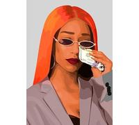 WSJIJY Impression sur Toile Fashion Girls Hairstyle Hair Salon Posters and Prints Canvas Printing Modern Wall Art Picture for Barber Shop Home Decor 70X100Cm No Frame