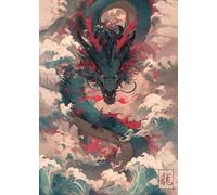 WSJIJY Impression sur Toile Japon Paysage Samouraï Geisha Bonsaï Torii Porte Sakura Art Affiche Toile Peinture Impressions Murales Photo pour Chambre Décoration Intérieure 21X30Cm San