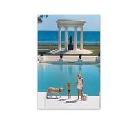 WSJIJY Impression sur Toile La Société Au Xixe Siècle, Slim Aarons, La Classe Supérieure, Affiche, Peinture sur Toile, Impression Murale, Image pour Salon, Décoration D'Intérieur, 60 X 90 Cm, sans