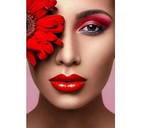 WSJIJY Impression sur Toile Mode Maquillage des Yeux Formes D'Ongles Salon De Beauté Affiches Impressions Toile Peinture Mur Art Photos Cadeaux Salon Salon Barber Shop Décoration D'Intérieur 70X100Cm