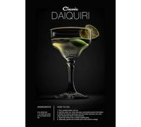 WSJIJY Impression sur Toile Moderne Minimaliste Cocktail Whisky Mojito Boissons Mode Affiche Toile Peintures Art Mural Photos Bar Club Décoration Intérieure 70X100Cm sans Cadre