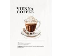 WSJIJY Impression sur Toile Moderne Nordique Minimaliste Thé Café Boisson Recette Affiche Toile Peintures Mural Art Pictures Café Magasin Décoration D’Intérieur 70X100Cm sans Cadre