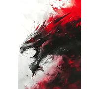 WSJIJY Impression sur Toile Mythologie Nordique Guerre Guerrier Bête Divine Impressions Affiches Maison Vintage Salon Décor Esthétique Art Mural Toile Peinture 50X70Cm sans Cadre