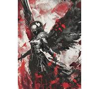 WSJIJY Impression sur Toile Mythologie Nordique Guerre Guerrier Bête Divine Impressions Affiches Vintage Maison Salon Décor Esthétique Art Mural Toile Peinture 15X20Cm sans Cadre