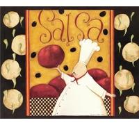 WSJIJY Impression sur Toile Peinture sur Toile De Chef Cuisinier Rétro, Affiches Françaises Imprimées HD, Images De Cuisine, Restaurant, Décoration Murale pour La Maison, 70 X 100 Cm, sans Cadre