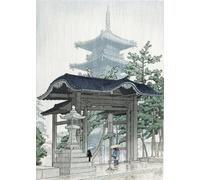 WSJIJY Impression sur Toile Peinture sur Toile Représentant Un Paysage Japonais Style Samouraï Décoration Murale Bar Café Salon Affiches Rétro Décoration D'Intérieur 21