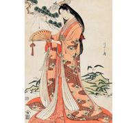 WSJIJY Impression sur Toile Peinture sur Toile Représentant Un Personnage De Théâtre Traditionnel Japonais Affiche Murale Décoration D'Intérieur 70 X 100 Cm sans Cadre