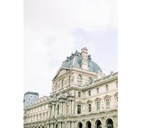 WSJIJY Impression sur Toile Peinture Vintage Paris Architecture Paysage Portes Bleues Et Mur Rouge Affiche Toile Peinture Mur Art Photos Décoration Maison 15X20Cm sans Cadre