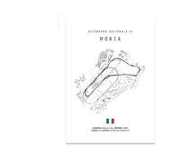 WSJIJY Impression sur Toile Peintures Murales sur Toile Représentant Un Circuit De Course, Affiches Et Impressions, Images Décoratives pour Passionnés De Course, Décoration De Salon, 21 X 30 Cm, sans