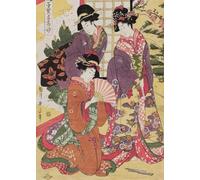 WSJIJY Impression sur Toile Peintures sur Toile Japonaises De Voyage À Tokyo, Geishas, Art Mural Vintage, Impressions De Paysages, Affiches pour Décoration De Salon, 60 X 90 Cm, sans Cadre
