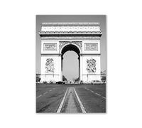 WSJIJY Impression sur Toile Photographie Moderne en Noir Et Blanc, Romantique, Europe, France, Villes Allemandes, Paysage, Affiche Imprimée, Art Mural, Peinture sur Toile, 30 X 45 Cm, sans Cadre