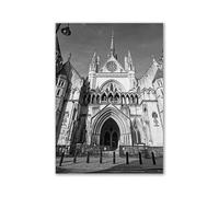 WSJIJY Impression sur Toile Photographie Moderne en Noir Et Blanc, Romantique, Europe, France, Villes Allemandes, Paysage, Affiche Imprimée, Art Mural, Peinture sur Toile, 30 X 45 Cm, sans Cadre