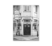 WSJIJY Impression sur Toile Photographie Moderne en Noir Et Blanc, Romantique, Europe, France, Villes Allemandes, Paysage, Affiche Imprimée, Art Mural, Peinture sur Toile, 15 X 20 Cm, sans Cadre