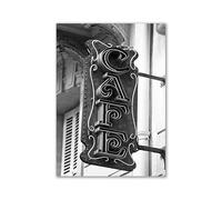 WSJIJY Impression sur Toile Photographie Moderne en Noir Et Blanc, Romantique, Europe, France, Villes Allemandes, Paysage, Affiche Imprimée, Art Mural, Toile, 45 X 60 Cm, sans Cadre