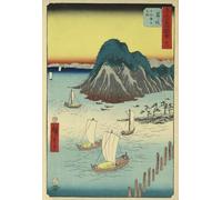 WSJIJY Impression sur Toile Rétro Japonais Oiseau Paon Fuji Montagne Affiches Impressions Peinture sur Toile Art Mural Photo Salon Décoration Intérieure 21X30Cm sans Cadre