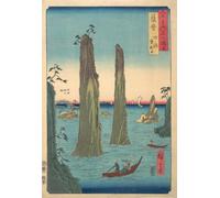 WSJIJY Impression sur Toile Rétro Japonais Oiseau Paon Fuji Montagne Affiches Impressions Peinture sur Toile Art Mural Photo Salon Décoration Intérieure 21X30Cm sans Cadre