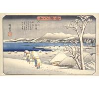 WSJIJY Impression sur Toile Rétro Japonais Oiseau Paon Fuji Montagne Affiches Impressions Peinture sur Toile Art Mural Photo Salon Décoration Intérieure 21X30Cm sans Cadre