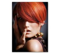 WSJIJY Impression sur Toile Salon De Coiffure Modèle Affiche Coiffeur Barbershop Impressions Peinture sur Toile Art Mural Photos Salon De Coiffure Spa Décor 50X70Cm Aucun Cadre