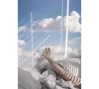 WSJIJY Impression sur Toile Whimsical Abstract Modern Wall Art People Live on The Cloud Canvas Painting Poster Print Dorm Apartment Home Decoration 21X30Cm No Frame
