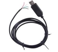 WSJMWKW Adaptateur de convertisseur série USB vers RS232, câble d'extrémité de fil avec 3 broches, 4 broches, 6 broches, Compatible USB-RS232-WE