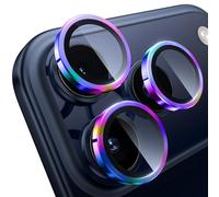 WSKEN Protecteur d'objectif d'appareil photo pour 17 Pro/17 Pro Max - [Gardez la prise de vue originale] incassable Ultra HD 9H en verre trempé Film de protection en métal, anti-traces de doigts