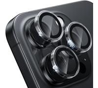 WSKEN Protecteur d'objectif d'appareil photo pour iPhone 16 Pro/iPhone 16 Pro Max - [Gardez la prise de vue originale] incassable Ultra HD 9H en verre trempé protecteur d'écran d'appareil photo anneau