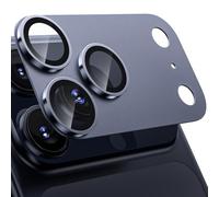 WSKEN Protection d'objectif d'appareil photo pour iPhone 17 Pro - Plaque en métal mat de qualité militaire incassable 9H, anti-empreintes digitales, résistant aux rayures, compatible avec les coques