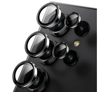 WSKEN Protection d'objectif d'appareil photo Samsung Galaxy S24 Ultra - Mode prise de vue nocturne - Résistant aux rayures - En verre trempé HD - Accessoires de protection d'écran