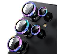 WSKEN Protection d'objectif d'appareil photo Samsung Galaxy S24 Ultra - Mode prise de vue nocturne - Résistant aux rayures - En verre trempé HD - Accessoires de protection d'écran