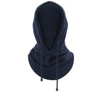 WSLCN Cagoule Polaire Coupe-Vent Masque de Ski Thermique Unisexe Chaud Couvre-Visage Respirant Cache-Cou Épais pour Sports de Plein Air d'hiver (Bleu Marine)