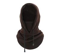 WSLCN Cagoule Polaire Coupe-Vent Masque de Ski Thermique Unisexe Chaud Couvre-Visage Respirant Cache-Cou Épais pour Sports de Plein Air d'hiver (Marron)