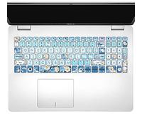 WSLUCKO Housse de clavier pour Dell Inspiron 15 5501 5502 5505 5508 5584 5590 5593 5598 15,6" / Inspiron 15 7000 7590 7591 75000 1 750 cm 6 7706 7790 / Vostro 7590 5590 7500, pivoine