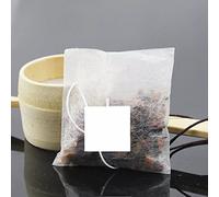 WSLWJH Passoire À Thé Passoire À Thé 100 Pcs/Lot Jetable Thermoscellage Filtre Sachet De Thé Fibre De Maïs Étiquette Blanche Sachet De Thé