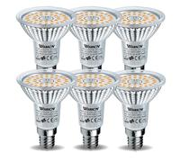 WSMCN Ampoule LED E14 R50 Blanc Chaud 2700 Kelvin 6,5 W Équivalent à 90W Lampe Halogène, Non dimmable lampe LED Spot 655 Lumens Angle de Faisceau 120°, Lot de 6