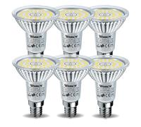 WSMCN Ampoule LED E14 R50 Blanc Lumière du jour 5000 Kelvin 6,5 W Équivalent à 100W Lampe Halogène, Non dimmable lampe LED Spot 760 Lumens Angle de Faisceau 120°, Lot de 6