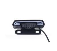 WSNZYT Moto LED Feux Arrière Feux de plaque d'immatriculation pour moto, scooter, feu arrière, frein, arrêt, double flash, clignotant, feux dynamiques