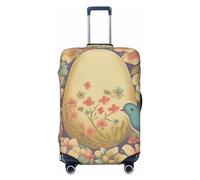 WSOIHFEC Best Easter Wish Housse de bagage élastique lavable anti-rayures pour bagages de 45,7 à 81,3 cm, Noir , M