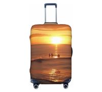 WSOIHFEC Best Places to Watch the Sunset Print Housse de bagage élastique lavable anti-rayures Housse de protection pour bagages de 45,7 à 81,3 cm, Noir , M