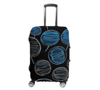 WSOIHFEC Housse de bagage de voyage élastique à motif bulle, housse de bagage anti-rayures lavable et résistante à la poussière, convient aux bagages de 45,7 à 81,3 cm, Motif bulle de discours, L