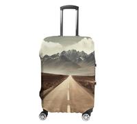 WSOIHFEC Housse de bagage de voyage élastique avec inscription « There Are No Cars on The Road » - Anti-rayures - Lavable et anti-poussière - Convient aux bagages de 45,7 à 81,3 cm, Il n'y a pas de