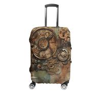 WSOIHFEC Housse de bagage de voyage élastique en métal style housse de bagage anti-rayures housse de protection lavable anti-poussière pour bagages de 45,7 à 81,3 cm, Style d'élément métallique, XL