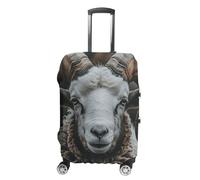 WSOIHFEC Housse de bagage de voyage élastique Longhorn Ram Pictures Housse de bagage anti-rayures lavable anti-poussière pour bagages de 45,7 à 81,3 cm, Photos de Ram Longhorn, M