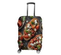 WSOIHFEC Housse de bagage de voyage élastique pour valise, images plaquées, couverture de bagage, anti-rayures, lavable et résistante à la poussière, convient aux bagages de 45,7 à 81,3 cm, Images de