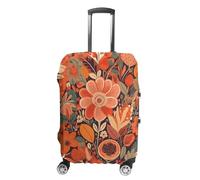 WSOIHFEC Housse de bagage de voyage élastique style folk fleurs housse de bagage housse de bagage anti-rayures housse de protection lavable anti-poussière pour bagages de 45,7 à 81,3 cm, Fleurs de