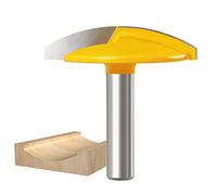 WSOOX 8mm Shank Horizontal Crown Router Bit, Crown Cap Molding Router Bit, Small Bowl Router Bit (1-3/4" Width, 1-1/2" Radius)