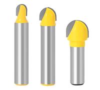 WSOOX Fraise à gorge ronde en carbure de tungstène 8 mm pour le travail du bois (1/4", 3/8", 1/2")